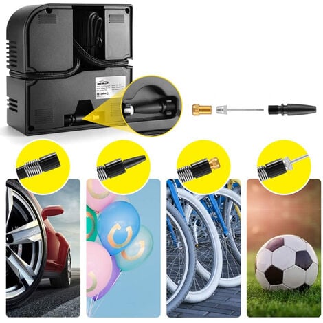 Tragbare Auto-Luftpumpe Elektrische Reifen-Inflator-Pumpe 12V Digitaler  Luftkompressor Autoreifen-Pumb für Automobil-Motorrad-Fahrrad