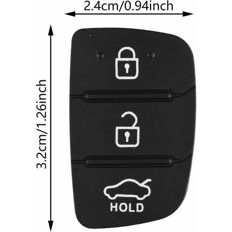 Taste Autoschlüssel 3-Tasten Tastatur Gummi Auto Fernbedienung Schlüssel,  moderne IX35