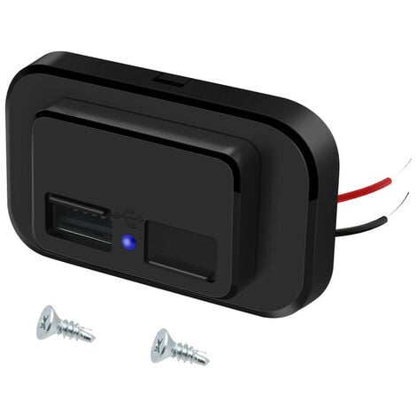 12V Dual USB Ladegerät Steckdose Panel Adapter Auto KFZ mit