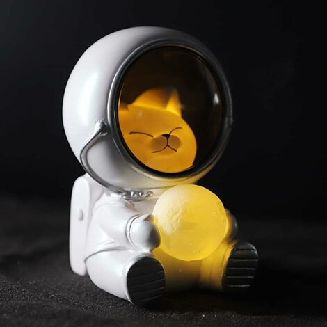 Astronaut Nachtlicht, LED Nachtlicht, Schlafzimmer Licht, Katze (Stil 1)