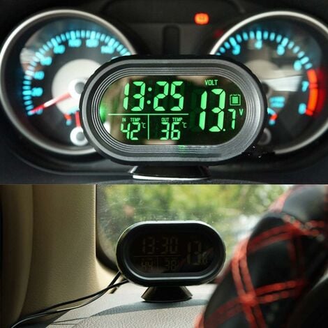 LCD Auto Digital Thermometer 12V Fahrzeuge Innen Außen Mini