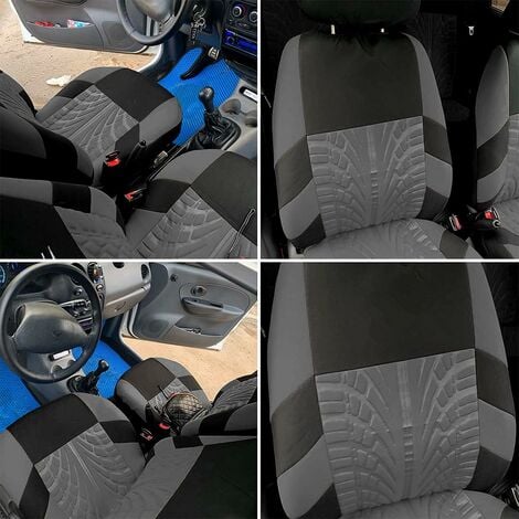 3 Stück Universal PU-Leder Autositzbezug Schutzkissen Rückenlehnenbezug  Schwarz (Beige, 3 Stück (2 Vordersitzbezüge und 1 Rücksitzbezug)) Agito