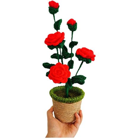 Rosen Häkeln Blume Handgemachte Gestrickte Blume Geschenk Für