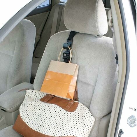 4er-Pack Autositz-Kopfstützenhaken, starke, langlebige  Rücksitz-Kopfstützen-Aufhänger