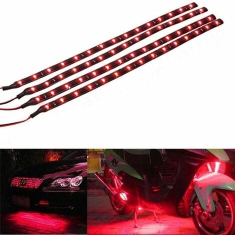 10 Stück wasserdichte flexible LED-Streifen-Unterbodenbeleuchtung für  Auto-Motorrad