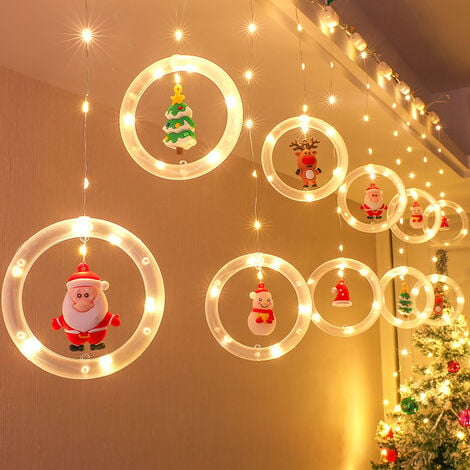 festival weihnachtsdekoration innen- weihnachtsbaum und kreative led lichterketten außenbühnenlayout lichter pendelleuchten lichterketten lichter