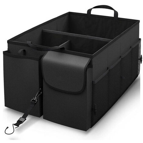 Kofferraum-Organizer - Faltbare, verstellbare Schultergurte (58 43 27 cm) -  Schwarz