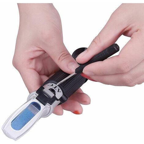 Ahlsen Brix Meter, 0-90% Brix Meter, Handheld Refractometer, Meter, Home Brix Meter, Brix Meter, ATC Temperature