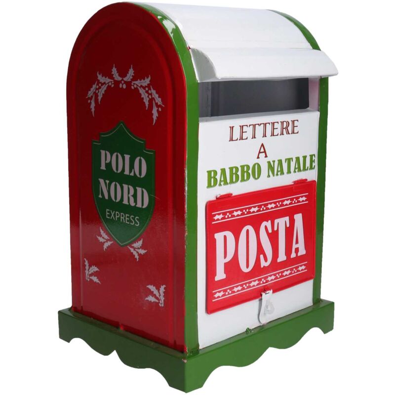 CASSETTA DELLA POSTA POSTALE BOX LETTERE IN METALLO DA ESTERNO MARRONE 26x20