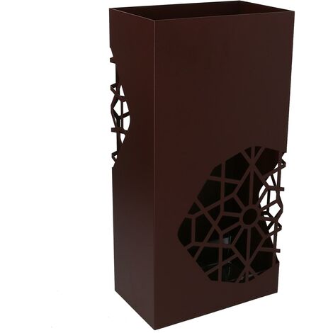 Portaombrelli In Metallo Autoportante - Nero Per Ingresso, Ufficio O Casa