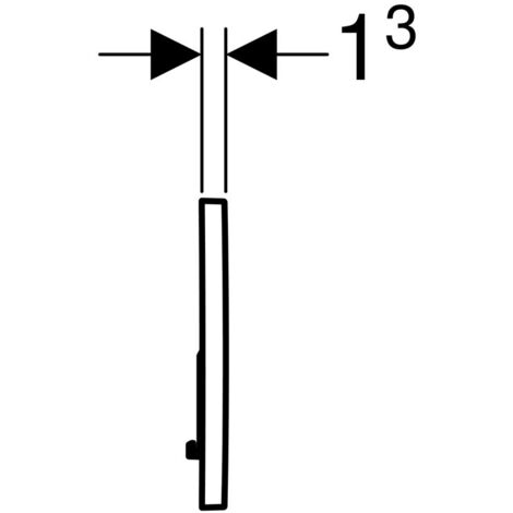 Geberit Placca di attivazione Geberit Sigma01, nero lucido (115.770.DW.5)