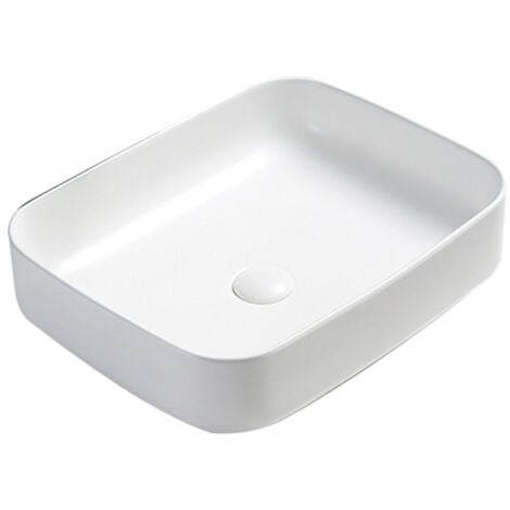 Swiss Aqua Technologies Bacino da appoggio Infinitio 50 x 39 x 13 cm senza troppopieno, bianco opaco (SATINF5039M)