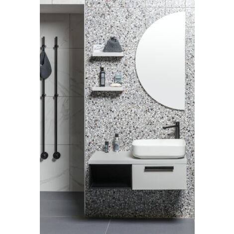 Swiss Aqua Technologies Bacino da appoggio Infinitio 50 x 39 x 13 cm senza troppopieno, bianco opaco (SATINF5039M)