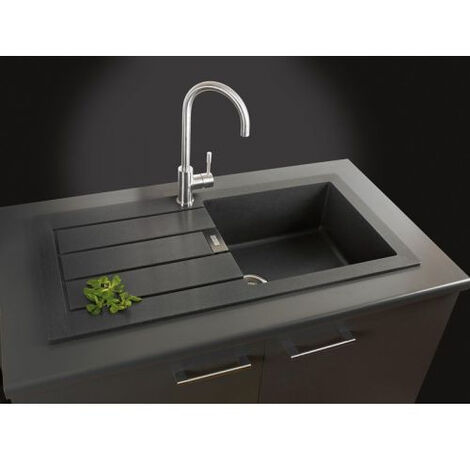 Franke SIRIUS - 2.0 S2D 611-78 Tectonite®, lavello a incasso nero