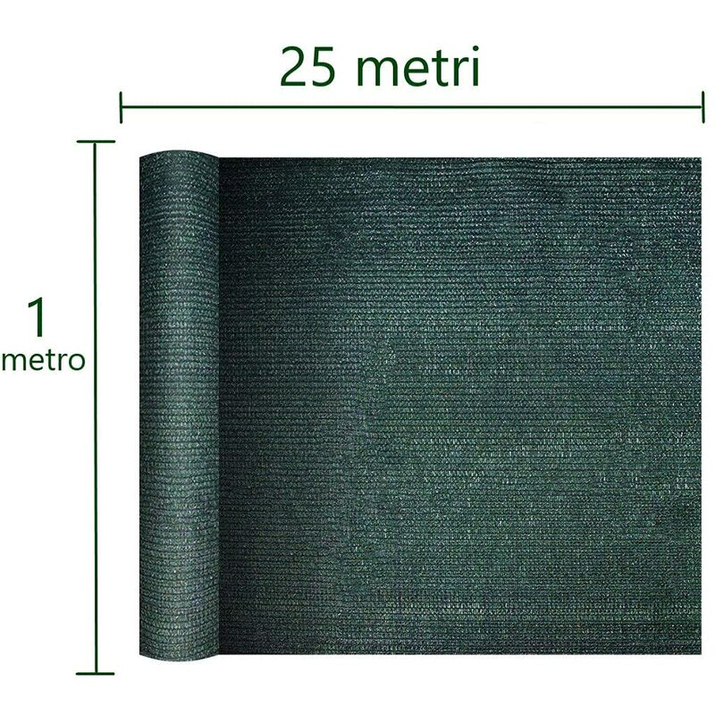 Viceree Rete Ombreggiante Made in Italy +100 Fascette Elettricista Privacy  Frangivista 90% Rotolo Telo