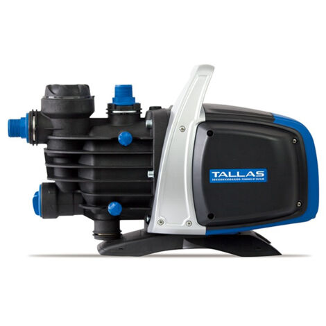 Pompe de surface Tallas D-JET 850 – Débit 3,18 m³/h – Hauteur de refoulement 43 m – Silencieuse – Kit avec filtre à eau