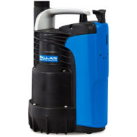 Pompe vide-cave Tallas D-CWP 300 – Débit 8 m³/h – Démarrage automatique à 11,5 cm – Tuyau de refoulement 7m – Évacuation rapide de l'eau