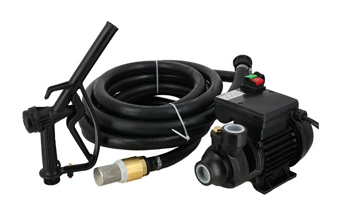 Pompe gasoil 60 L/mn avec filtre eau/gasoil tuyau refoulement 6m - Tout  Pour La Maison