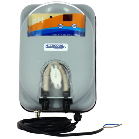 Régulateur de pH de piscine – Pompe péristaltique – Débit 3L/h – Pour piscines jusqu'à 200m3 – Alarme de surdosage