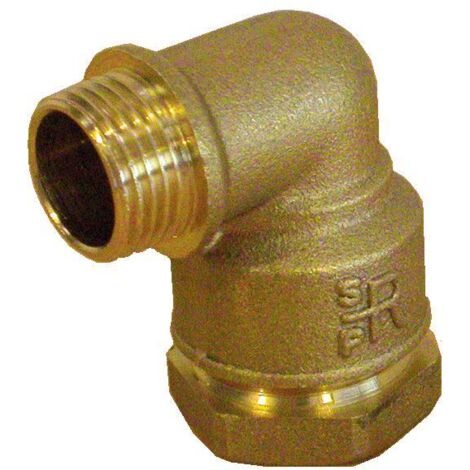 Raccord laiton - Coude 90° fileté laiton pour tube PE Ø25-3/4'' (1/3)