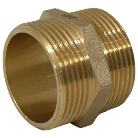 Raccord laiton mâle à visser 20/27 (3/4'') – Pression maximale 25 bars – Pour installations plomberie – Étanchéité optimale avec téflon (1/3)