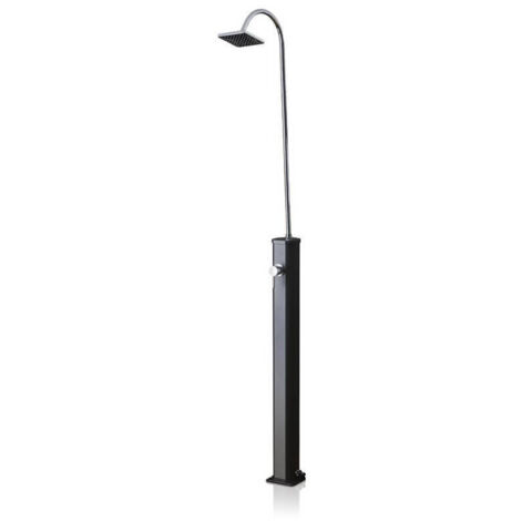 GRE – Douche solaire aluminium 18L – Mélangeur eau froide et chaude – Installation facile près de la piscine – Design contemporain (1/5)