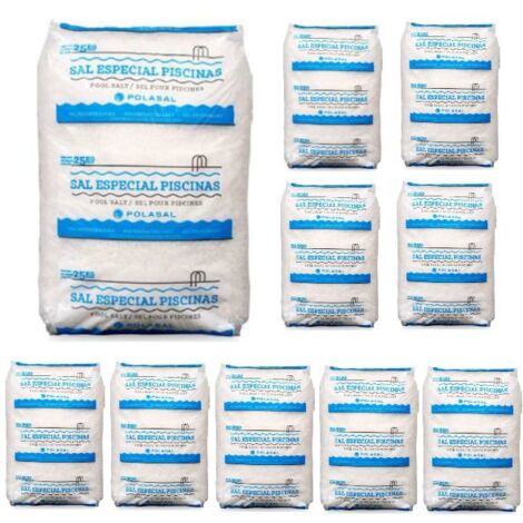Traitement au sel - Sel pour électrolyse piscine - 10x25kg de Centrocom