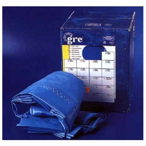 Liner Piscine - Liner uni bleu pour piscine Ø4,60 m x 1,32 m - 40/100e - Pour rail d'accroche (non fourni) de Gre