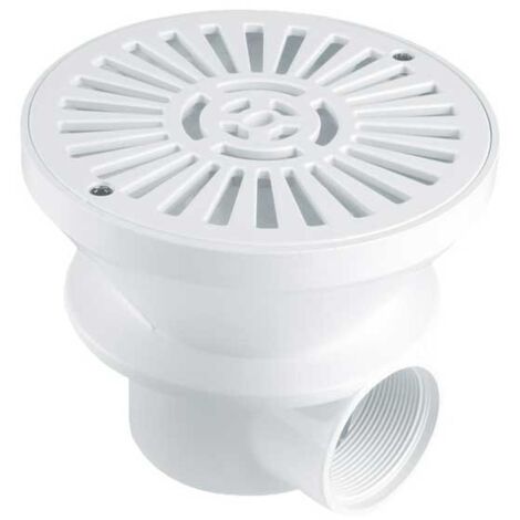 Astral – Bonde de fond Ø180 mm ABS pour piscine béton – Corps traité anti-UV – Débit 13 m³/h – Vitesse d'aspiration 1,5 m/s
