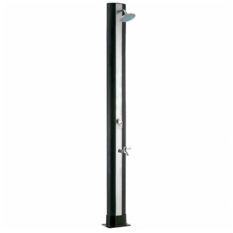 Douche piscine - Douche solaire en PVC - Droite - 35 L avec rince-pieds