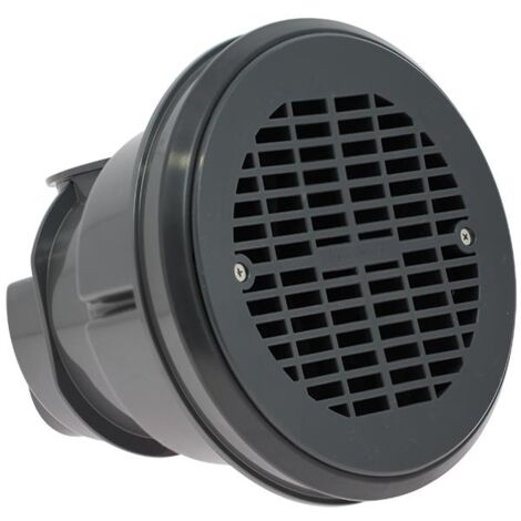 Pièce à sceller piscine - Bonde de fond liner parker - modèle Norm - Grille plate - Gris anthracite de AstralPool
