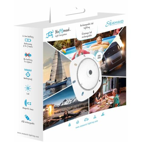 Projecteur LED NOTMAD Rechargeable USB - Blanc Éclairage Blanc - Outdoor - Piscine (1/6)