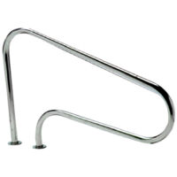 Astralpool – Main courante de piscine en acier inoxydable AISI-316 – 2 ancrages extérieurs – Platine à visser pour installation rapide – 800 mm de hauteur