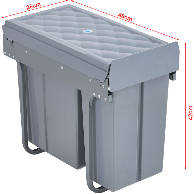 Cubo Basura Extraible Bajo Fregadero Relaxdays Cubo De Basura