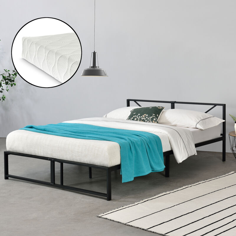 Cama de metal Estable Meran - 180 x 200 cm - Cama Doble - Cama de