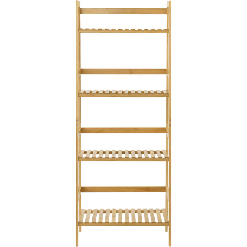 Estantería de escalera de bambú Vinje 48 x 32 x 123 cm [en.casa]®