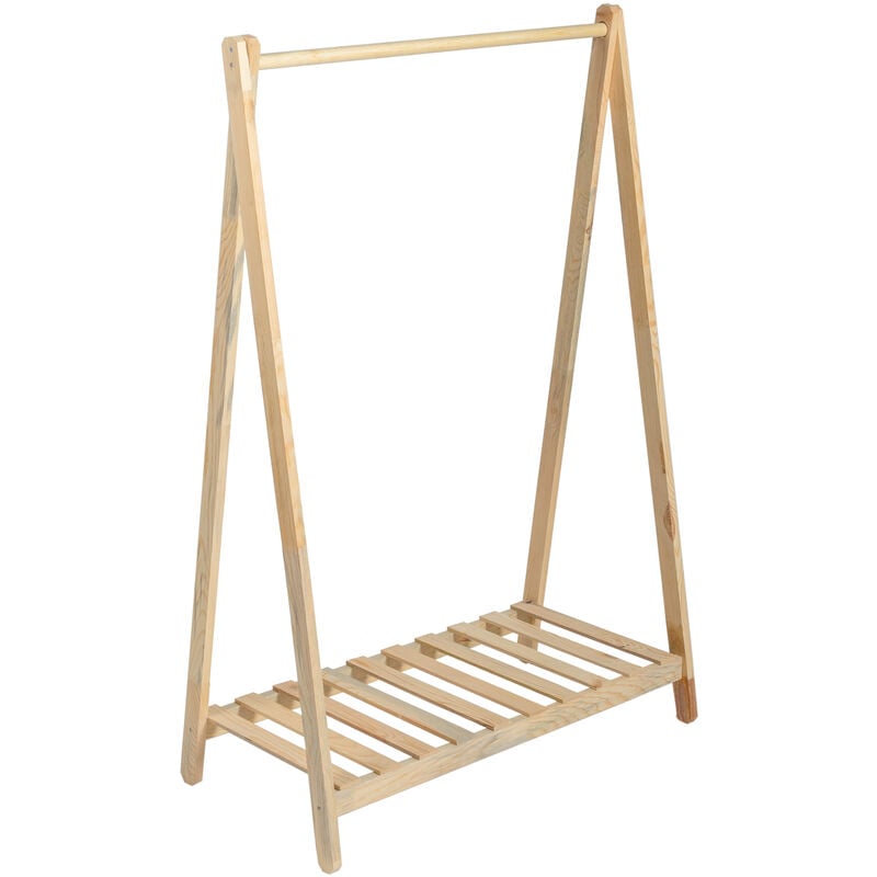 Perchero Burro Vrå con 6 estantes pino 137 x 104 x 48 cm madera