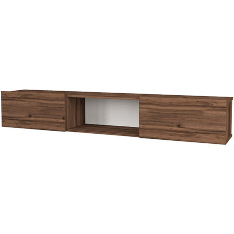 Mueble TV suspendido Lapinlahti Aglomerado 100x32x30 cm roble