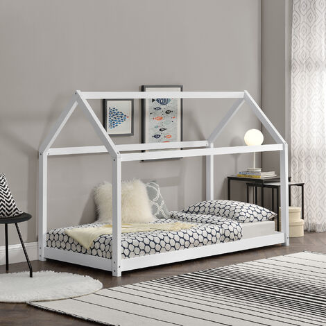 Estructura de cama para niños con cajones madera pino 70x140 cm