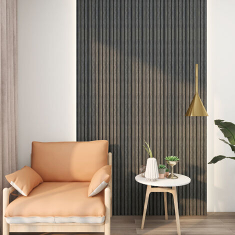 Set de 8x paneles de pared 3D Brunssum 195x12,2 cm - Efecto mármol gris [NEU.HOLZ] (1/5)