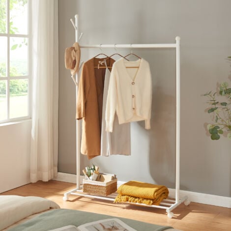 Perchero burro Snåsa con estante perchas metal 170x105x43cm