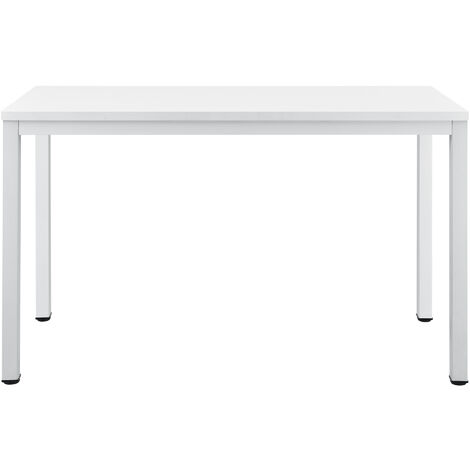 Mesa Escritorio Arendal en forma L Aglomerado 77 x 120 x 50 cm - Blanco  [en.casa]