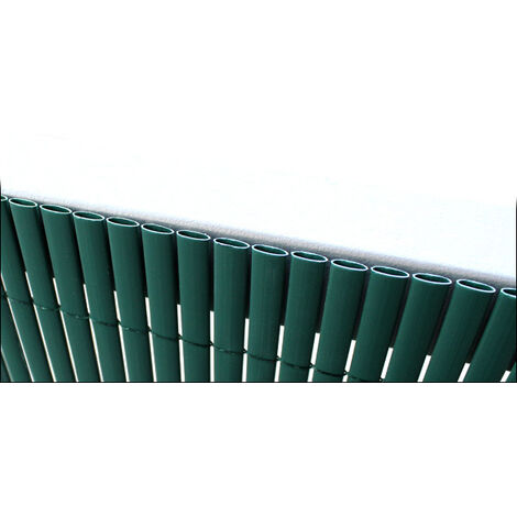 Hengda® Pantalla de privacidad Estera de PVC Valla jardin Protector contra el viento Cañizo PVC Doble Cara para jardín balcón y terraza Verde 80X500cm 