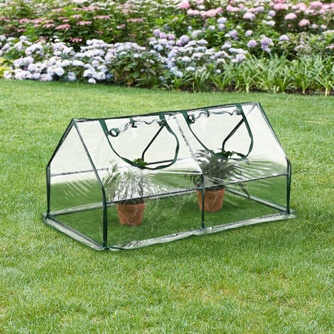 Invernadero de jardín Laubach acero PVC 120 x 60 x 60 cm [en.casa]