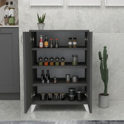 Keter, Excellence Armario con una Puerta, Polipropileno, Arena/Gris, 182 x  33 x 45 cm : : Hogar y cocina