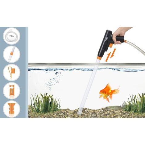 hygger Aquarium Mulmsauger, neu für schnellen Wasserwechsel mit