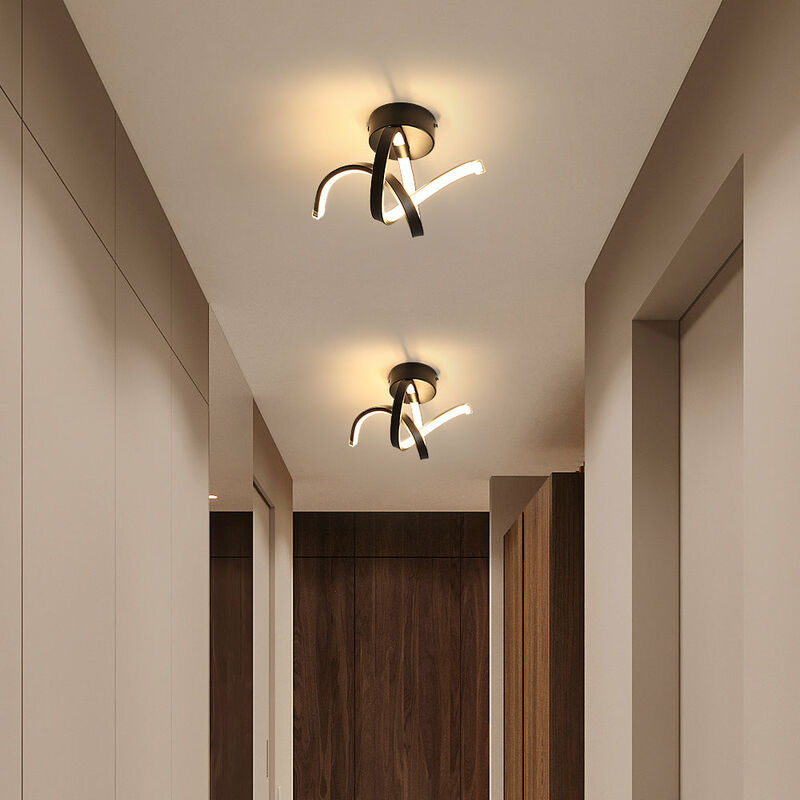 3500K Blanco Cálido 16W LED Lámpara de Pared Osairous Aplique de Pared Interior Iluminación Diseño de Curvas para Salon Dormitorio Sala Pasillo Escalera 