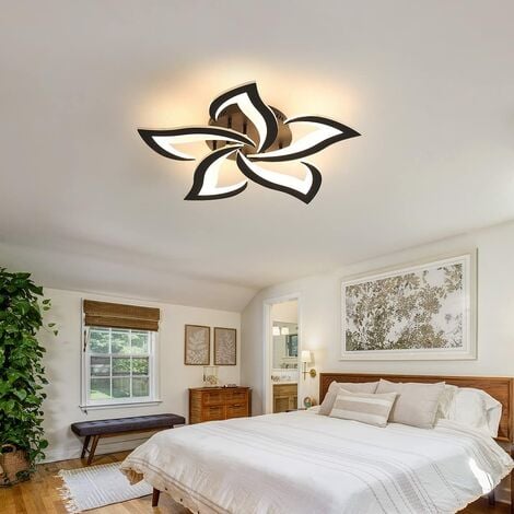 Lámpara de techo LED regulable moderna con forma de flor, lámpara de techo  para sala de estar, dormitorio, habitación de los niños, lámpara colgante