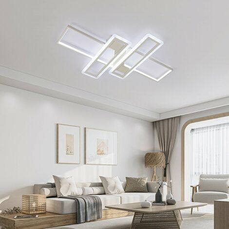 Luces LED modernas minimalistas para sala de estar, luces de dormitorio,  atmosféricas rectangulares, luces de techo rectangulares de metal,  acrílico