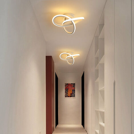 GOECO  Lámpara de Techo LED Regulable 20W, Moderna Lámpara de Techo Regulable 3000K/4000K/6000K, Para Cocina, Comedor, Dormitorio, Pasillo, Entrada, Balcón, Blanco